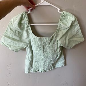 Abercrombie & Fitch puff sleeve top